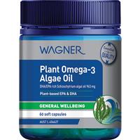 Wagner Plant Omega-3 Algae Oil 60 Capsules