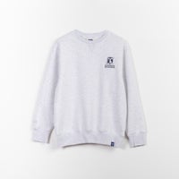 Crew sweater - white marle