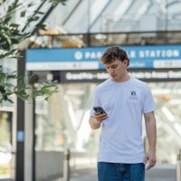 T-shirt - white marle