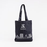 University skyline tote bag